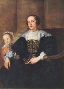 DYCK, Sir Anthony Van The Wife and Daughter of Colyn de Nole fg Germany oil painting reproduction